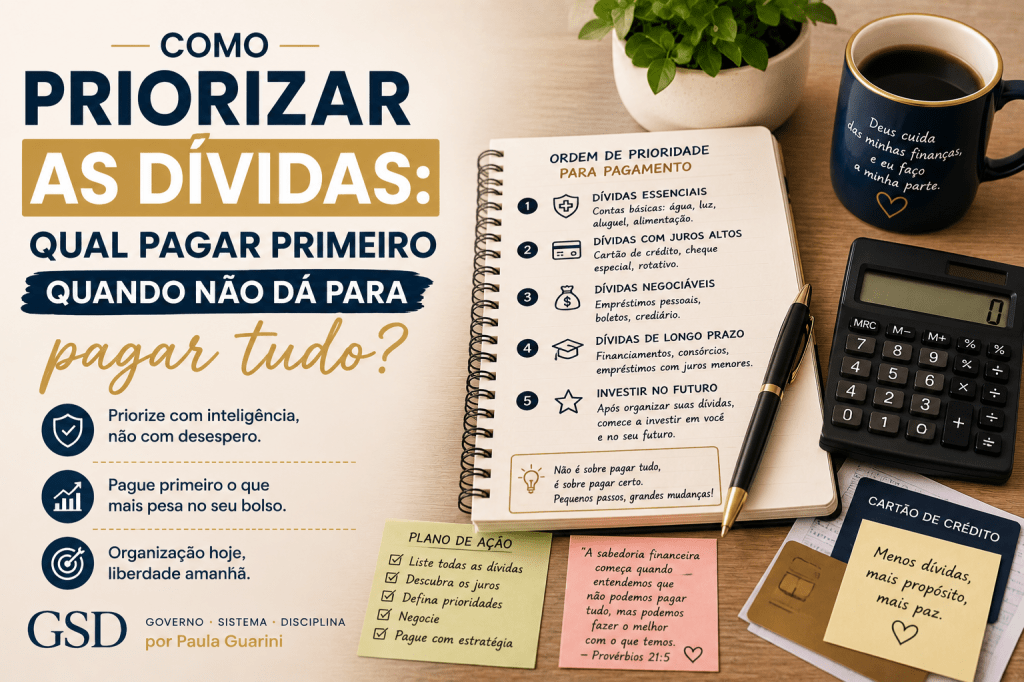 Como priorizar dívidas, sem comprometer orçamento?
