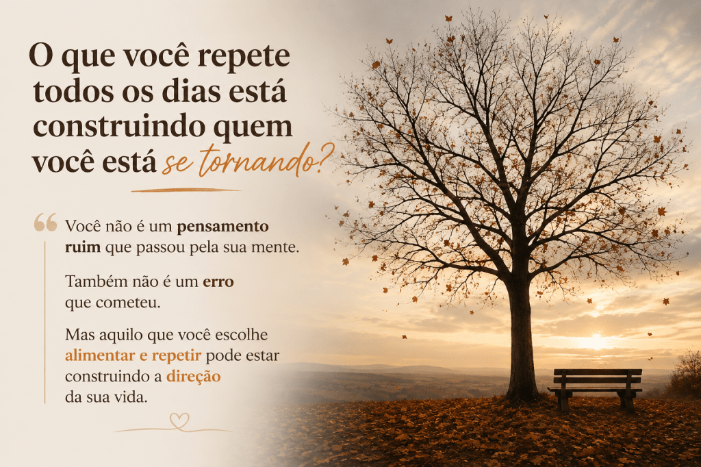 O que você repete todos os dias está construindo quem você está se tornando?