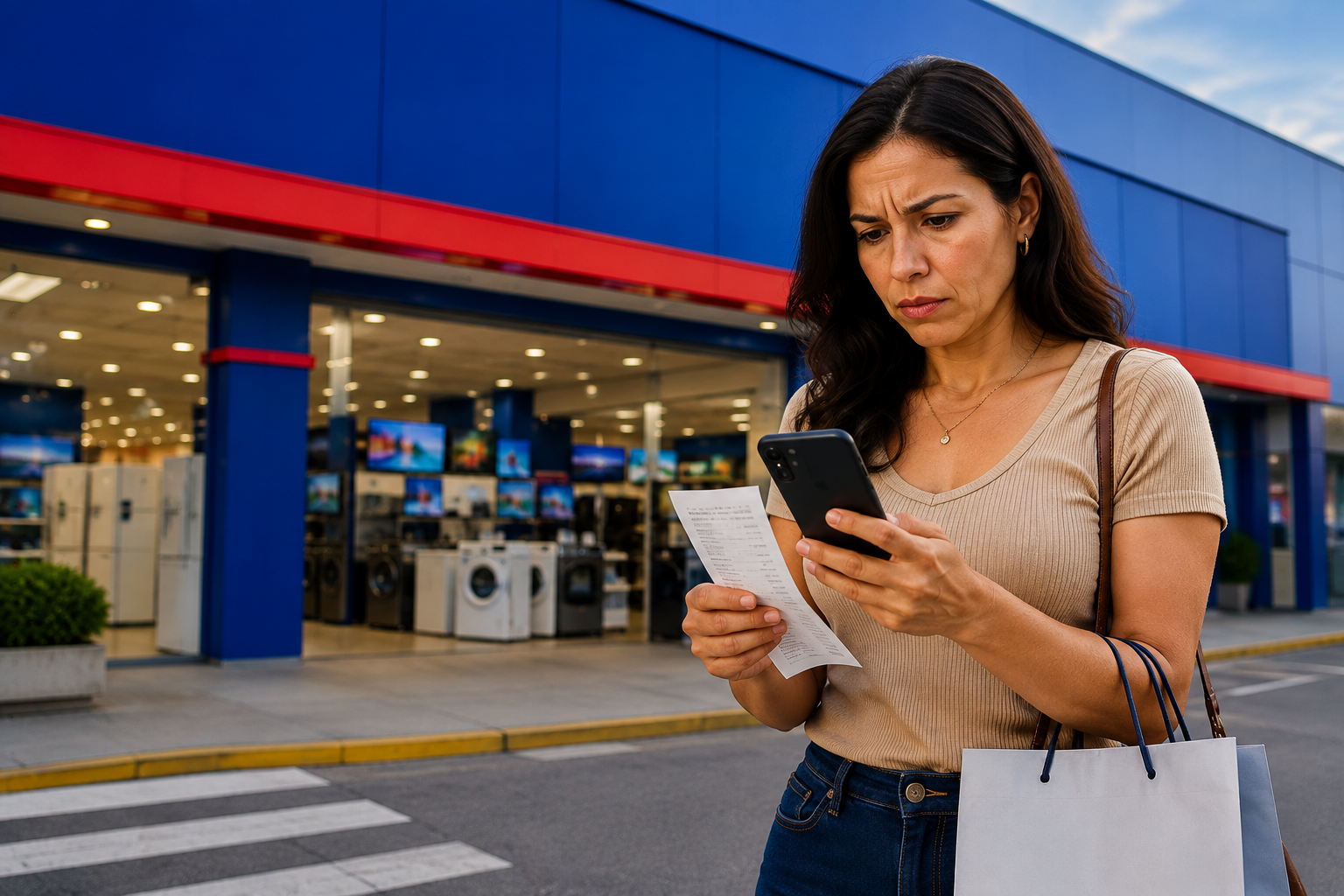 Consumidora consulta informações sobre compras nas Casas Bahia e seus direitos