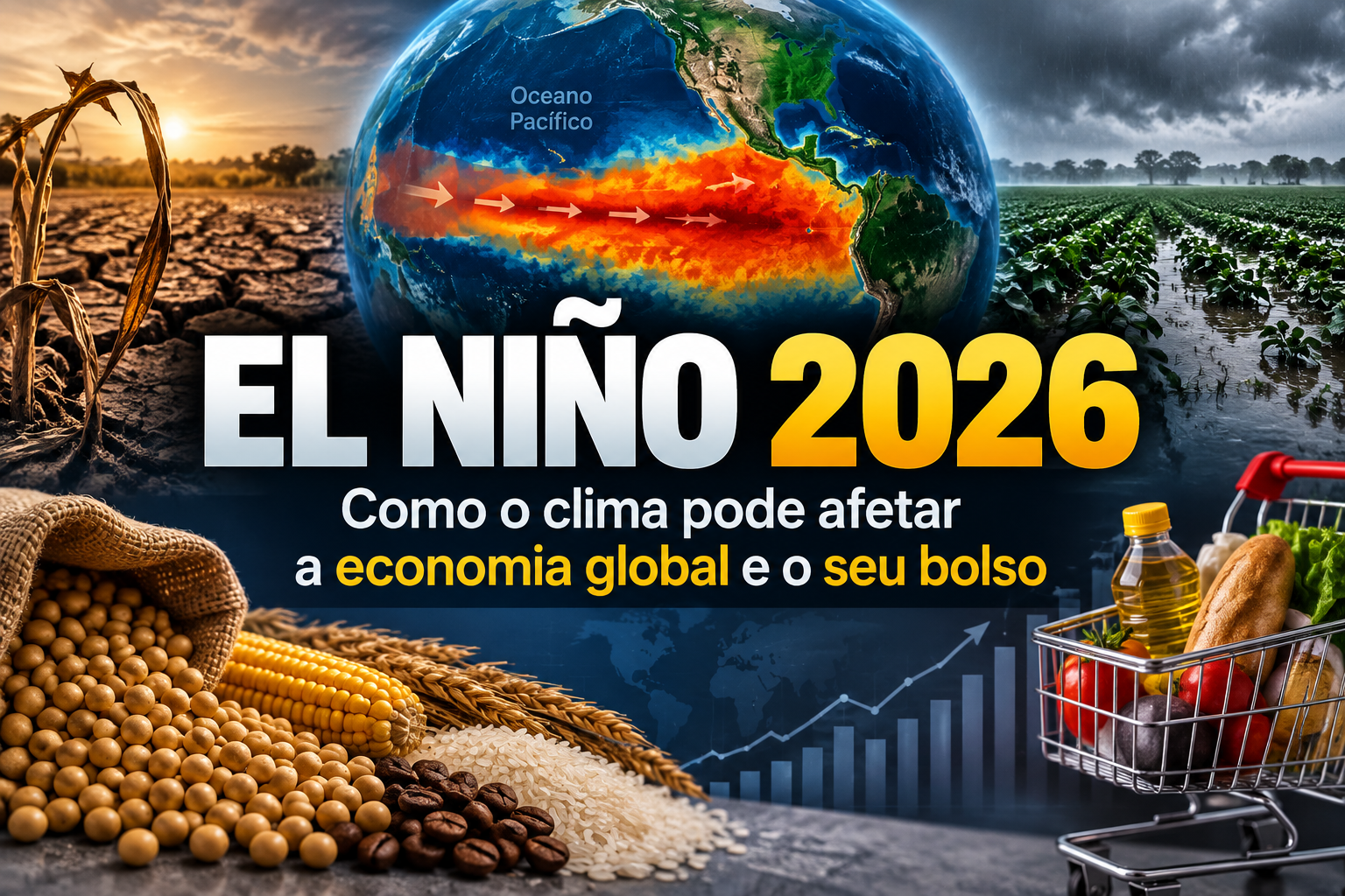 O que está acontecendo com o El Niño em 2026 e quais podem ser os efeitos na economia global?