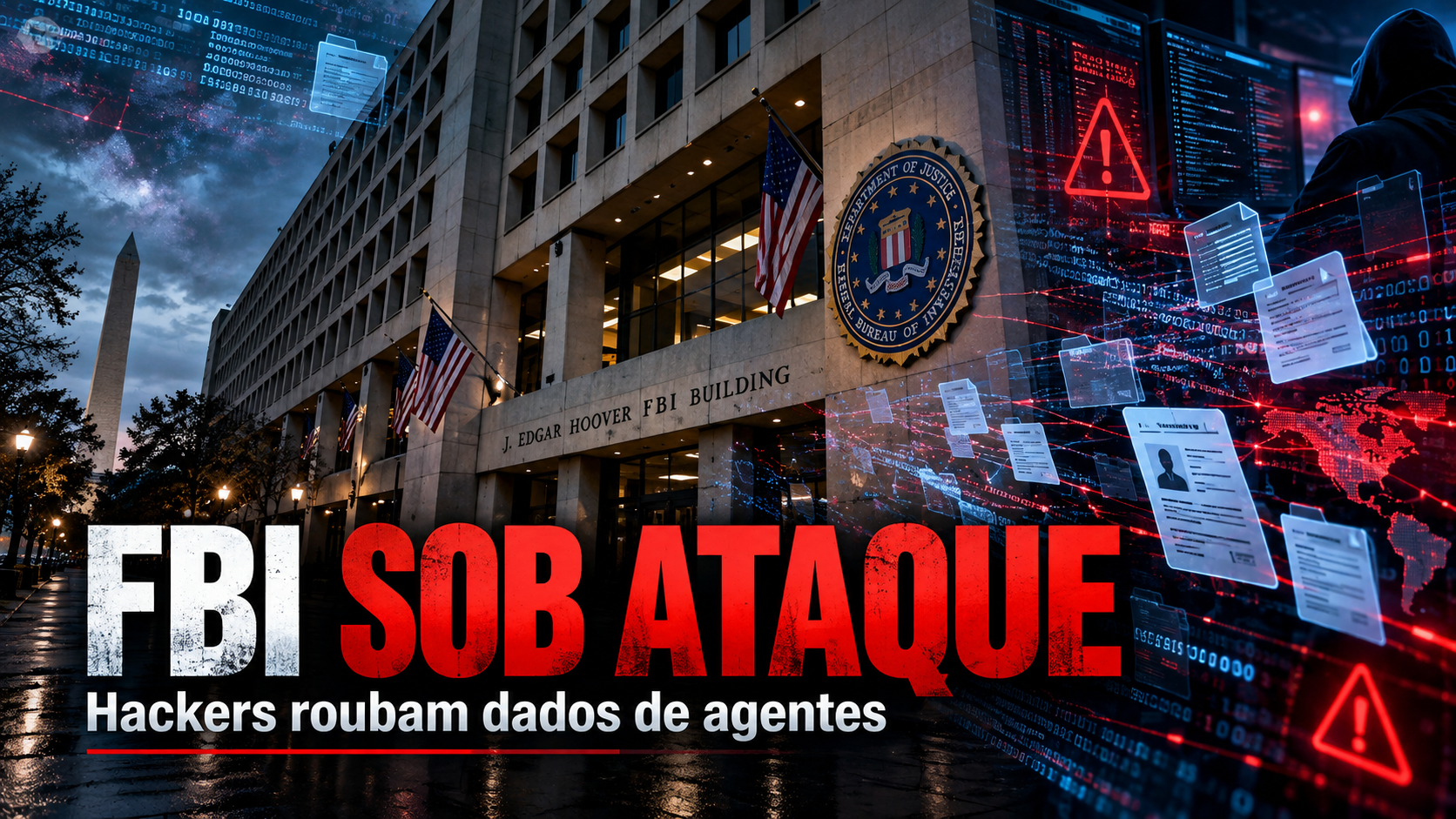 FBI sob ataque: hackers roubam dados de agentes e expõem informações sensíveis; entenda o caso